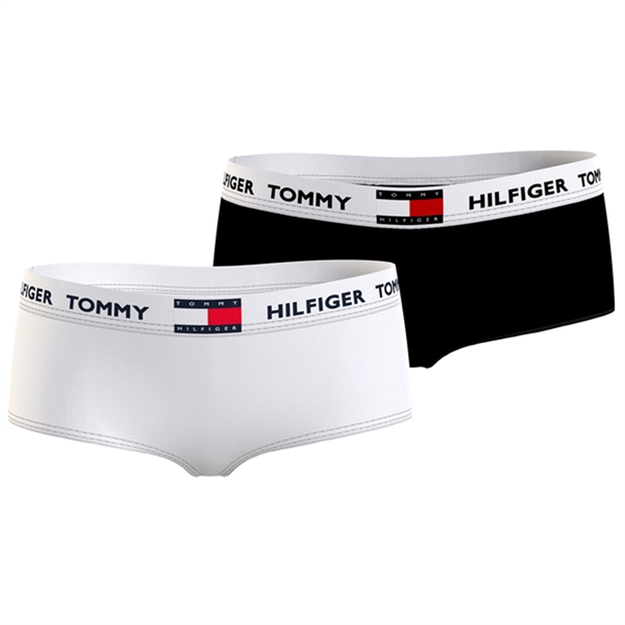 Tommy Hilfiger Shorty 2-pak White/Black