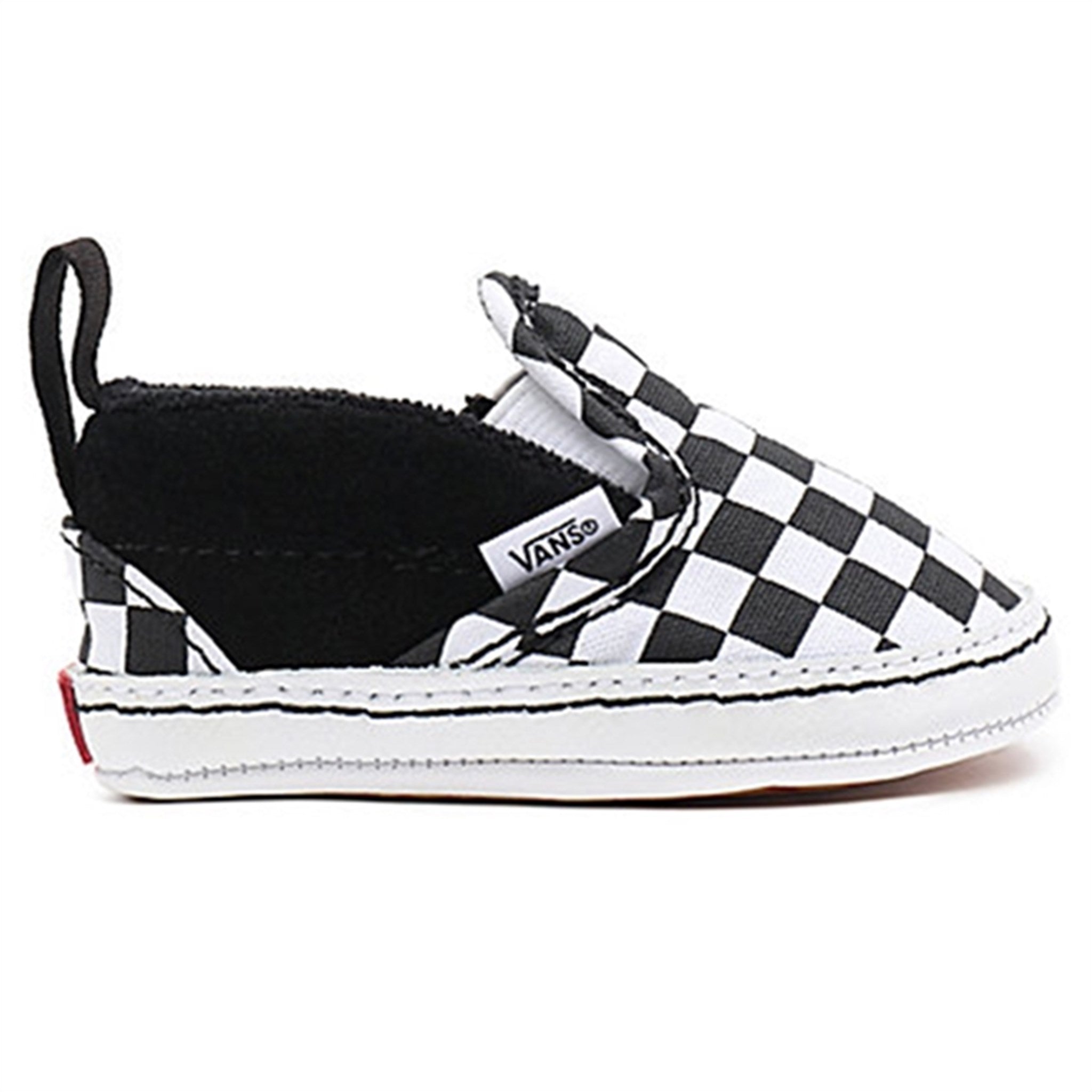 VANS IN Slip-On V Crib Sneakers Checker Black/True White 2