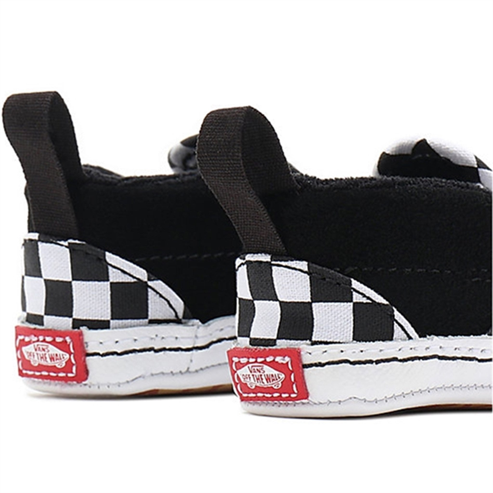 VANS IN Slip-On V Crib Sneakers Checker Black/True White 7