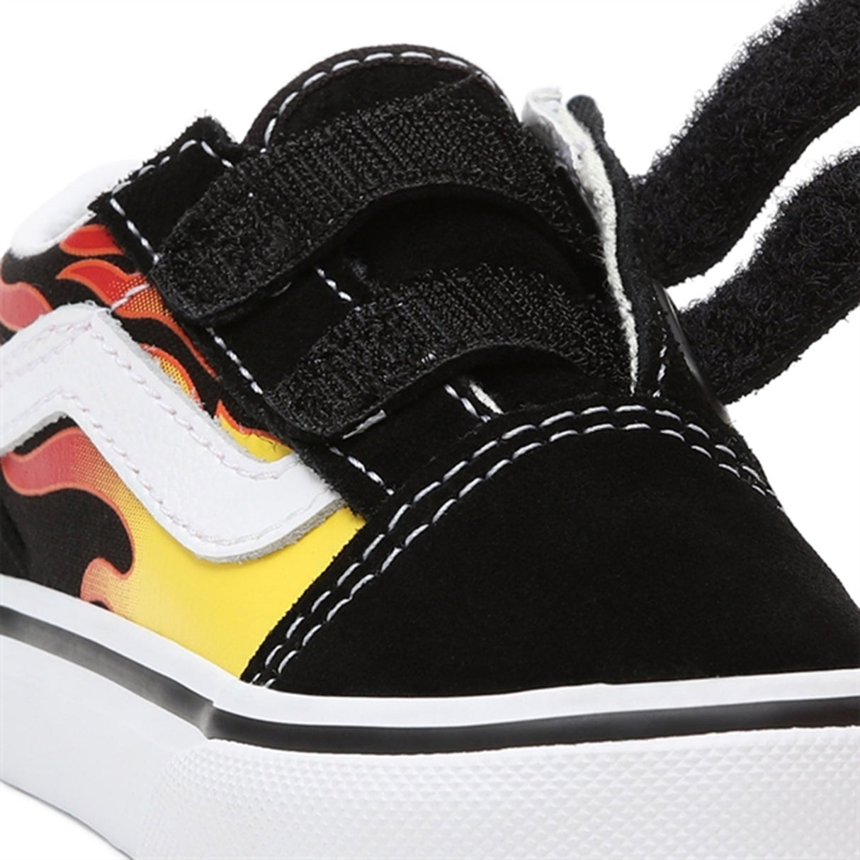 VANS TD Old Skool V Flame Black Sko