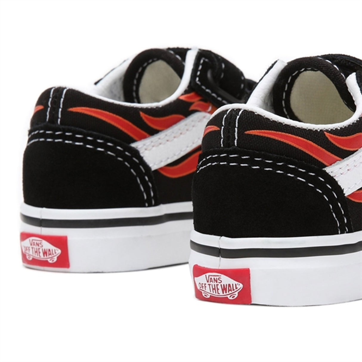 VANS TD Old Skool V Flame Black Sko