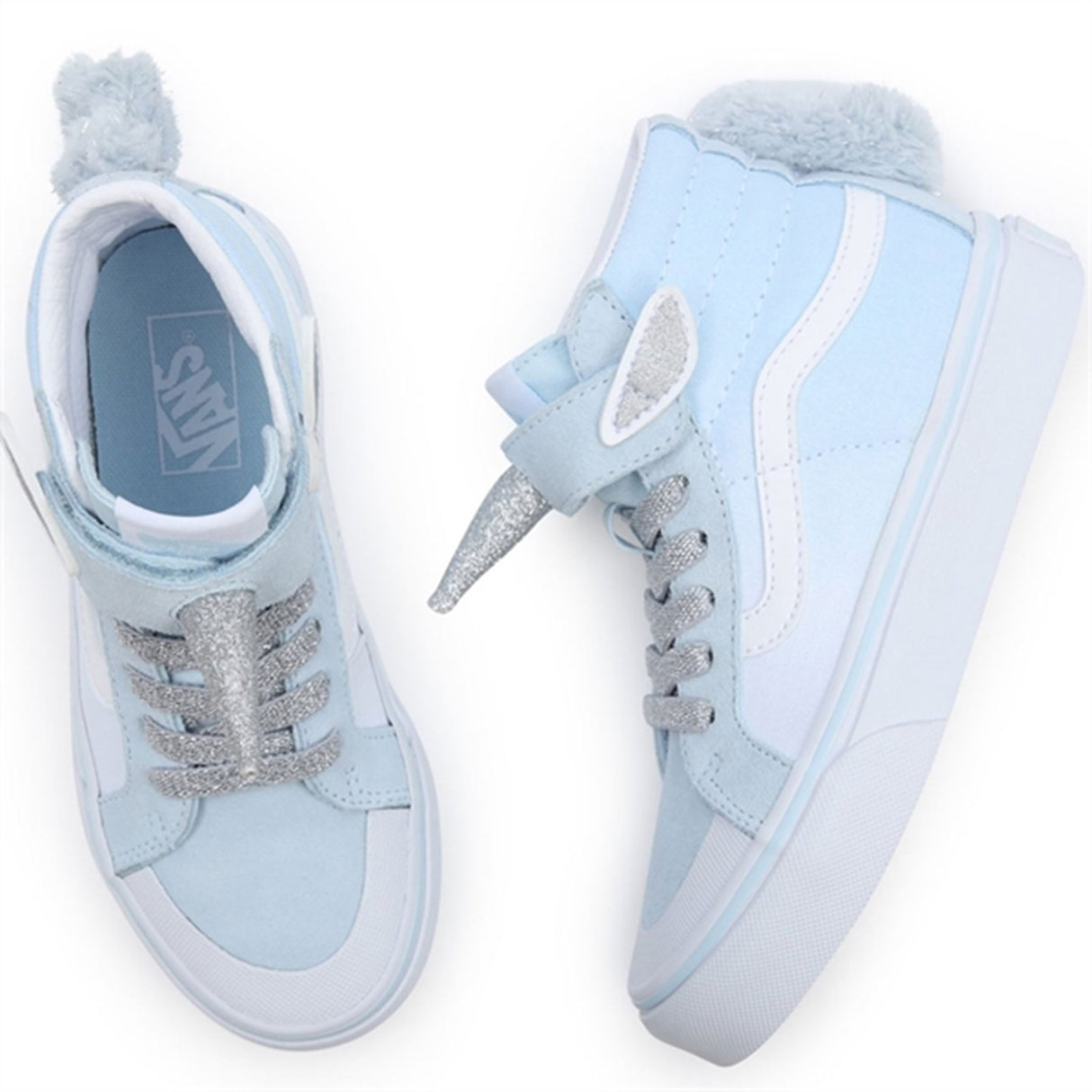 VANS SK8 Hi Unicorn Delicate Blue Silver Sko