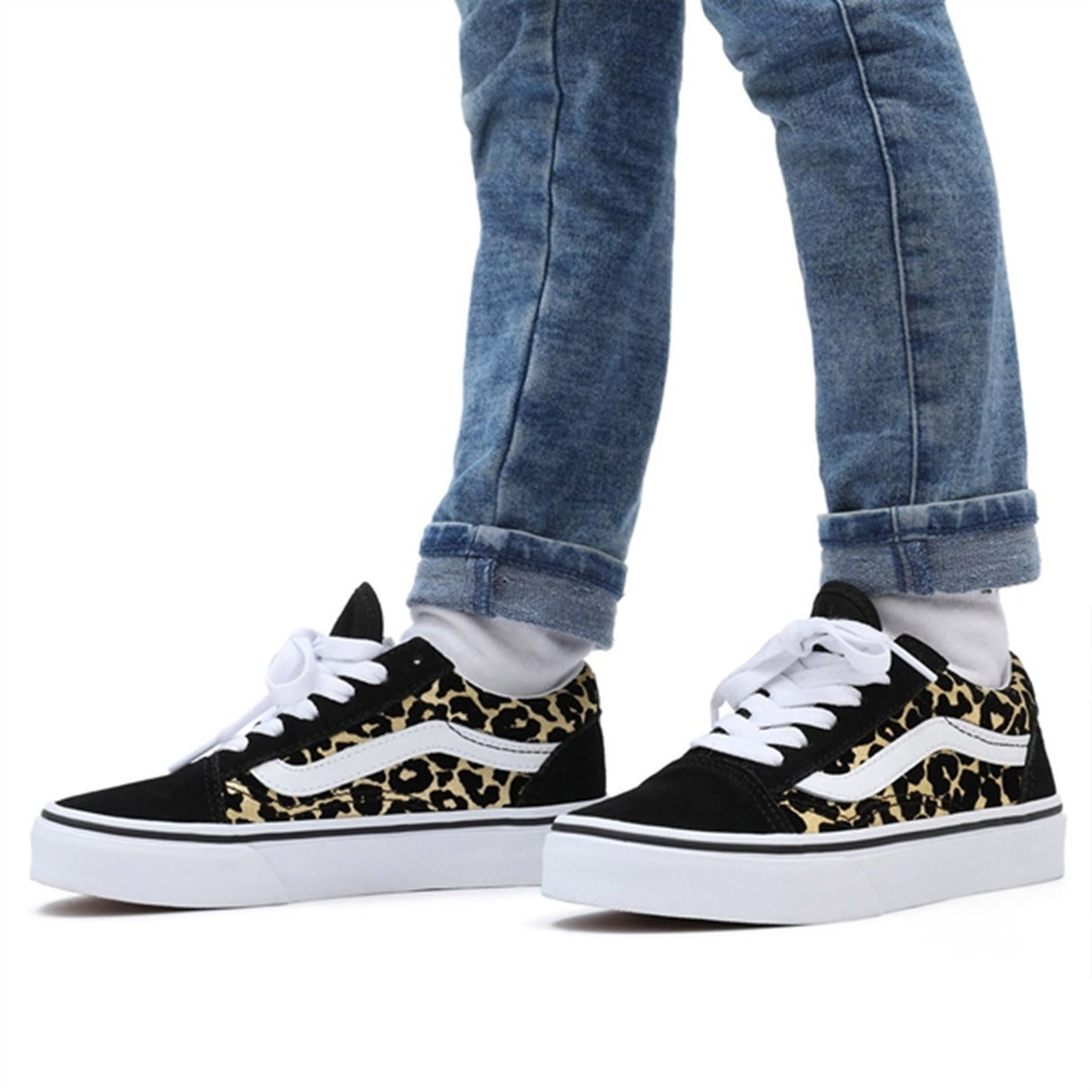 VANS UY Old Skool Leopard/Black Sko