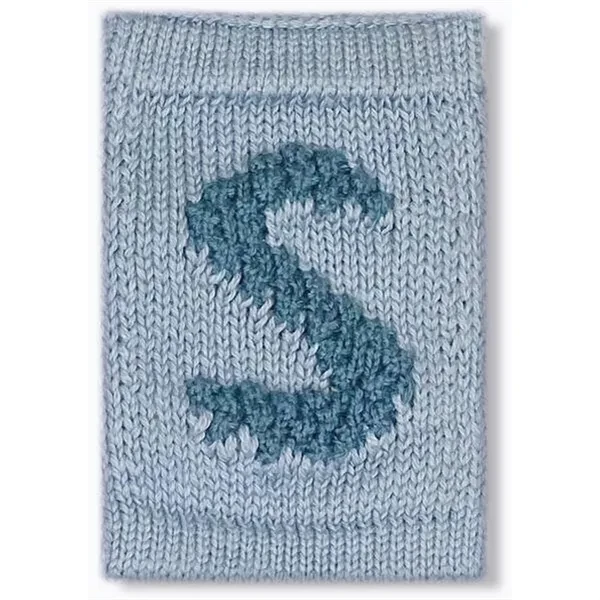 Smallstuff Strikket Bogstav Blue