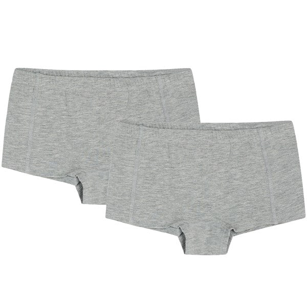 Hust & Claire Light Grey Melange Fria Underbukser 2-pak