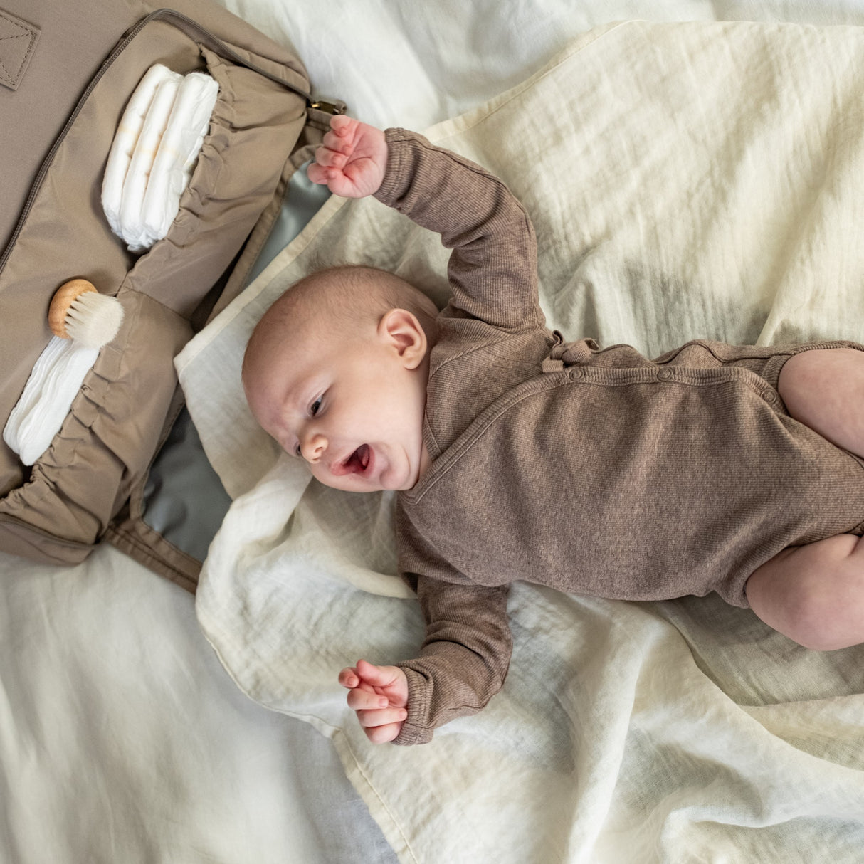 That's Mine Brown Melange Becca Slå-om Bodystocking