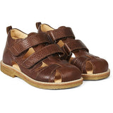 Angulus Sandal M. Velcrolukning Mellembrun