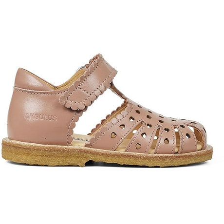 Angulus Begyndersandal M. Velcrolukning Dark Peach