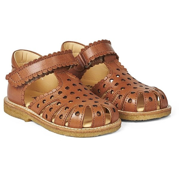 Angulus Begyndersandal M. Velcrolukning Cognac