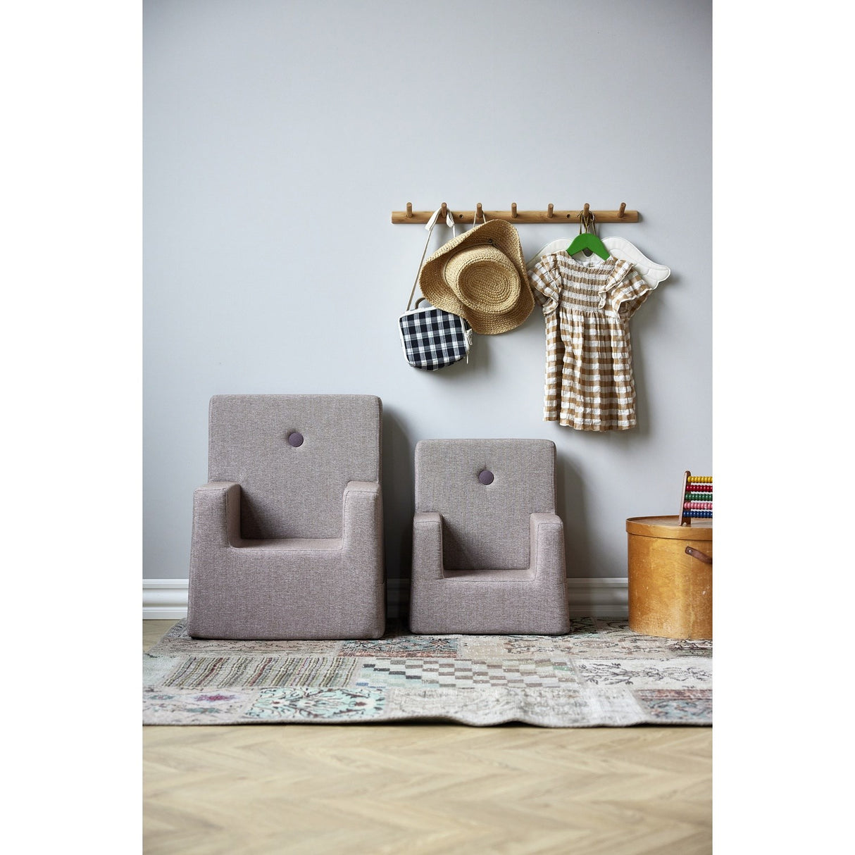 by KlipKlap Stol Soft Rose With Rose KK Kids Stol