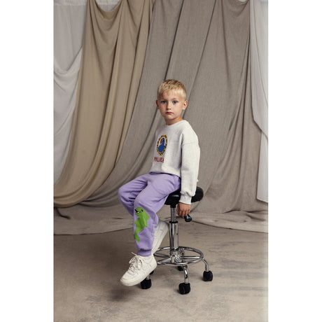 Mini Rodini Purple Dolphin Sweatpants 2