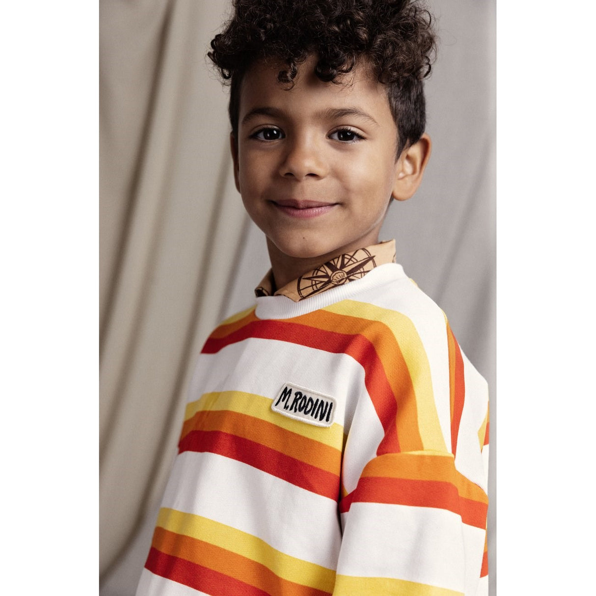 Mini Rodini Multi Stripe AOP Sweatshirt 3