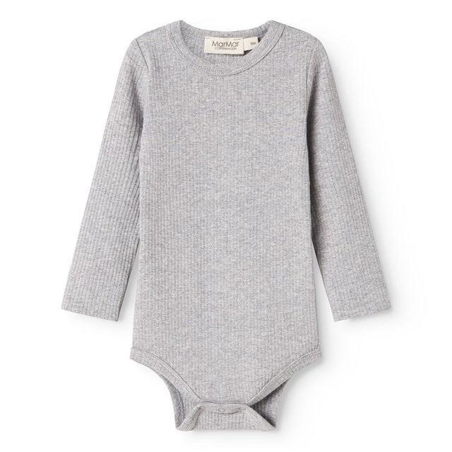 MarMar Modal Melange Light Grey Melange Plain Body LS