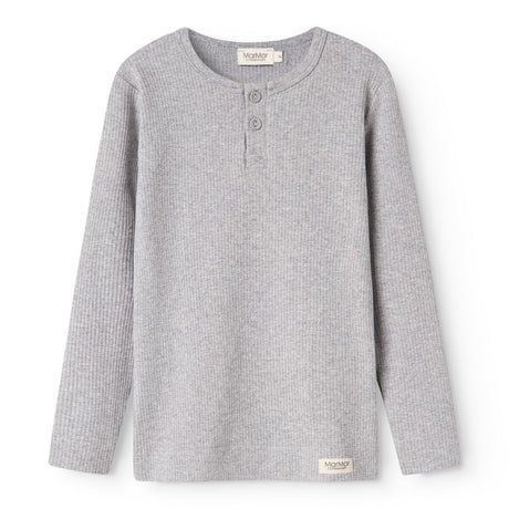 MarMar Modal Melange Light Grey Melange Bluse