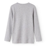 MarMar Modal Melange Light Grey Melange Plain Bluse