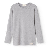 MarMar Modal Melange Light Grey Melange Plain Bluse
