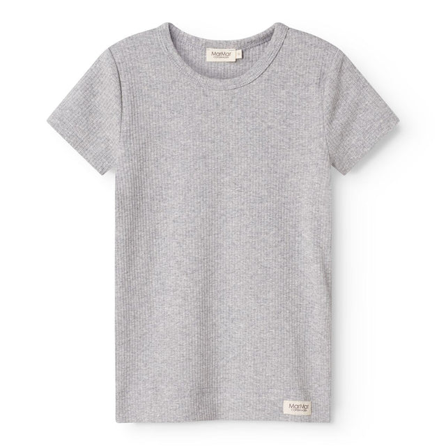 MarMar Modal Melange Light Grey Melange Plain T-shirt