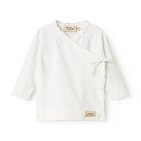 MarMar Modal New Born Gentle White Tut Slå-Om LS Bluse