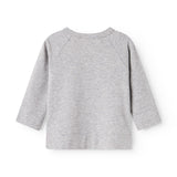 MarMar Modal New Born Light Grey Melange Tut Slå-Om LS Bluse