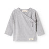 MarMar Modal New Born Light Grey Melange Tut Slå-Om LS Bluse