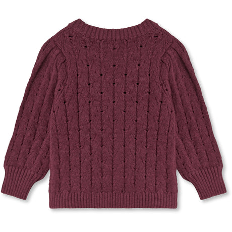 Fliink Burgendy Bon Cashmere Bluse