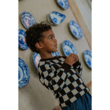 Fliink Sandshell / Coffee Bean Nova Check Pullover
