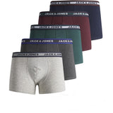 Jack & Jones Dark Green Melange Jacoliver Trunks 5 Pak Noos Jnr