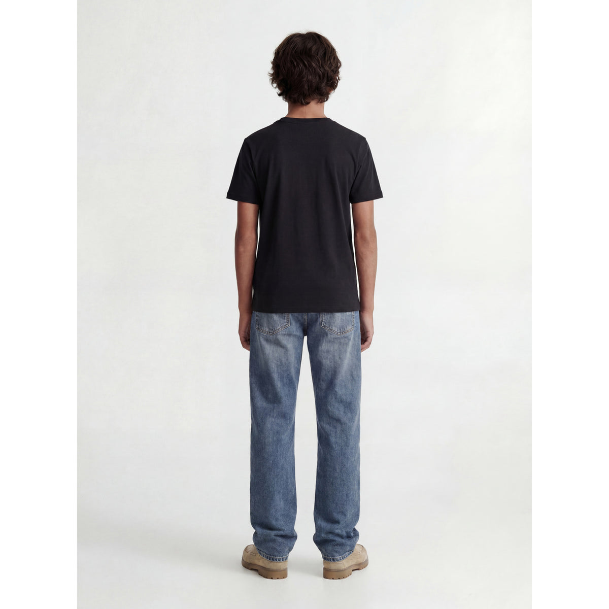 Jack & Jones Black Loose Jjestar Jj Tee Ss Noos Jnr