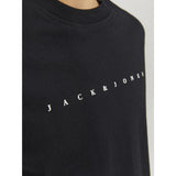 Jack & Jones Black Loose Jjestar Jj Tee Ss Noos Jnr