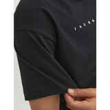Jack & Jones Black Loose Jjestar Jj Tee Ss Noos Jnr