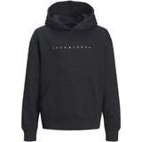 Jack & Jones Black Loose Jjestar Jj Sweat Hætte Noos Jnr