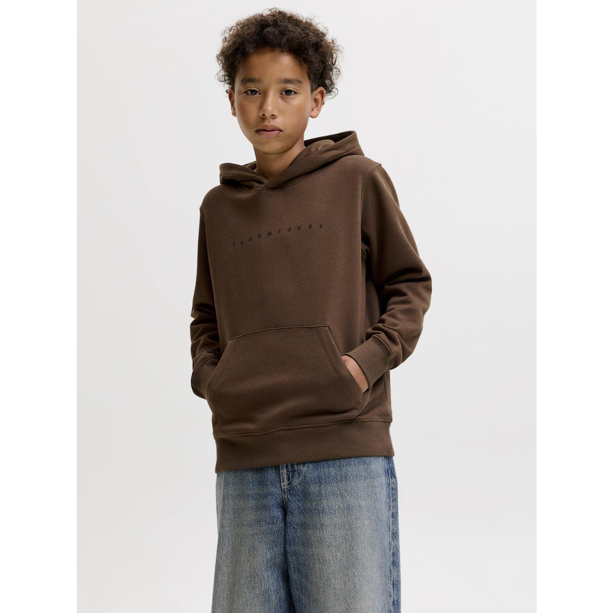 Jack & Jones Cocoa Jjestar Jj Sweat Hætte Noos Jnr