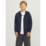 Jack & Jones Navy Blazer Jjebradley Sweat Zip Hætte Noos Jnr