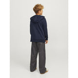 Jack & Jones Navy Blazer Jjebradley Sweat Zip Hætte Noos Jnr
