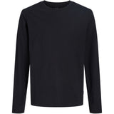 Jack & Jones Black Jjeorganic Rlx Tee Ls O-Neck Noos Jnr