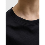 Jack & Jones Black Jjeorganic Rlx Tee Ls O-Neck Noos Jnr