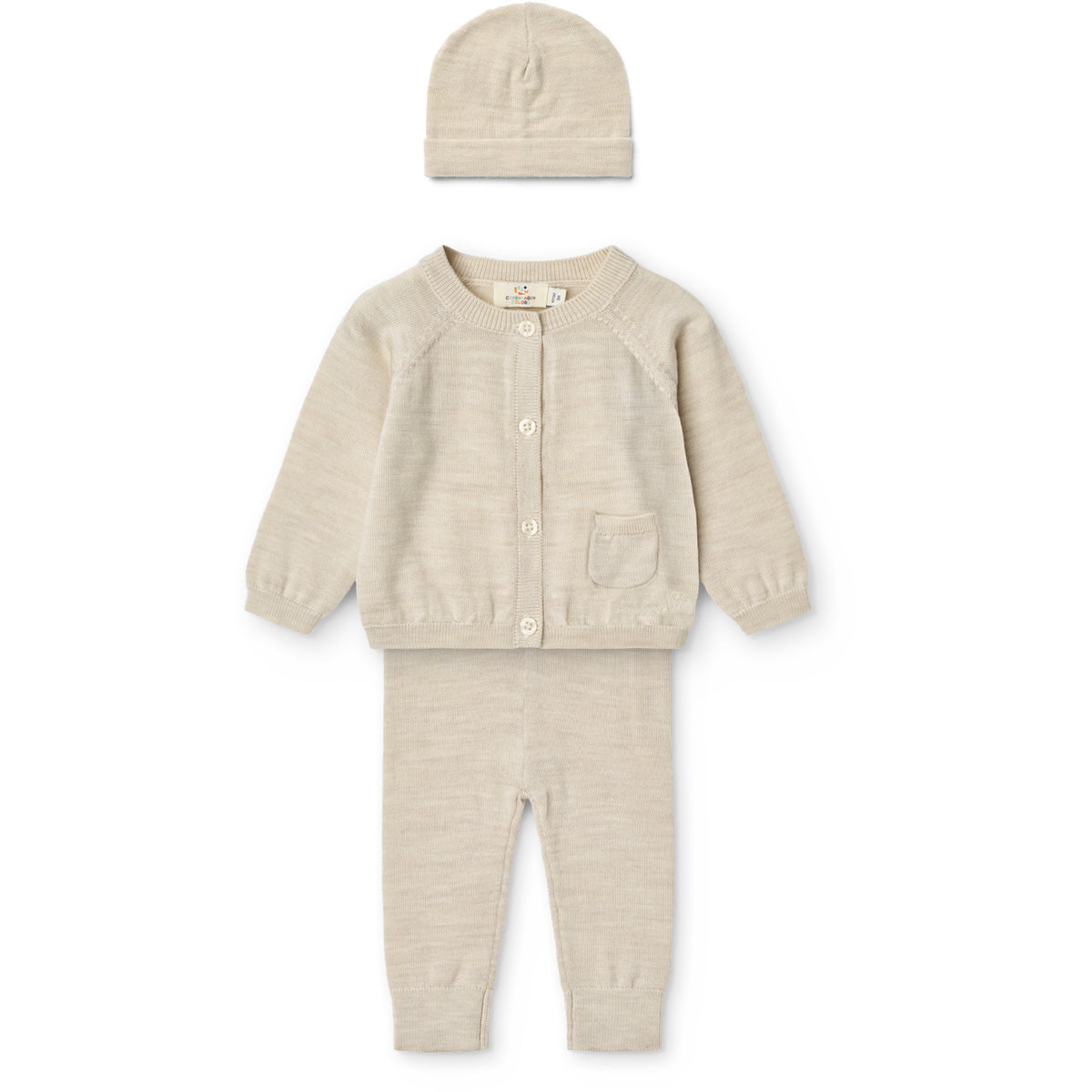 COPENHAGEN COLORS Pale Cream Melange Classic Merino Baby Sæt