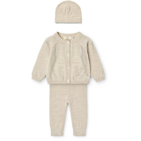 COPENHAGEN COLORS Pale Cream Melange Classic Merino Baby Sæt