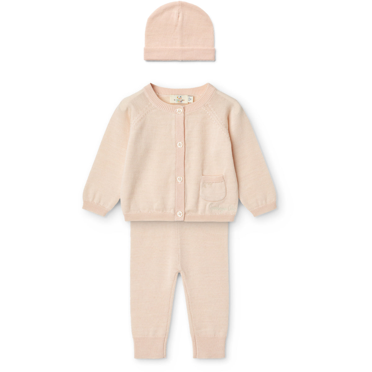 COPENHAGEN COLORS Soft Pink Classic Merino Baby Sæt
