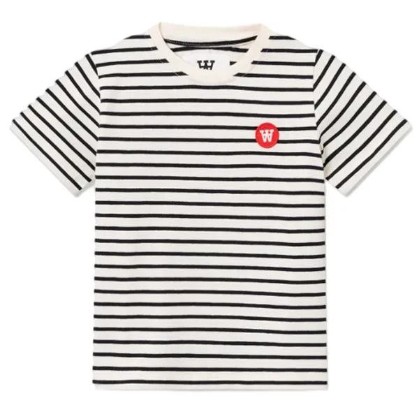 Wood Wood Off-White/Black Stripes Ola T-Shirt