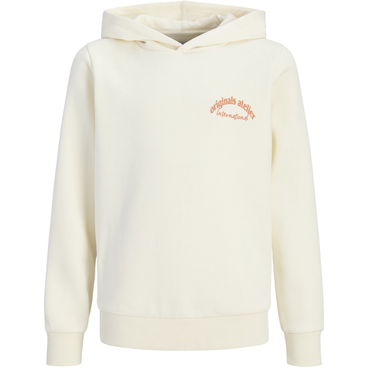 Jack & Jones Antique White Jwhparos Type Sweat Hætte Back Jnr