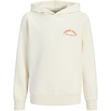 Jack & Jones Antique White Jwhparos Type Sweat Hætte Back Jnr