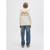 Jack & Jones Antique White Jwhparos Type Sweat Hætte Back Jnr