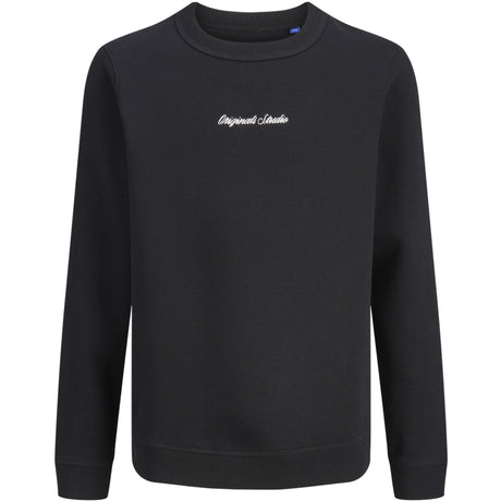 Jack & Jones Black Jwhnorrebro Emb Sweat Crew Jnr