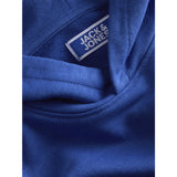 Jack & Jones Beaucoup Blue Jwhunion Print Sweat Hætte Jnr