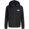 Jack & Jones Black Jjaero Sweat Zip Hætte Jnr