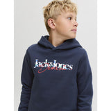 Jack & Jones Navy Blazer Jjtom Sweat Hætte Sn Jnr