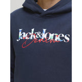 Jack & Jones Navy Blazer Jjtom Sweat Hætte Sn Jnr