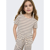 kids ONLY Tofu Night Sky Kogjana Ss Striped Knot Top Jrs