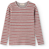 MarMar Modal Fine Rib Cherry Stripe Tani Bluse